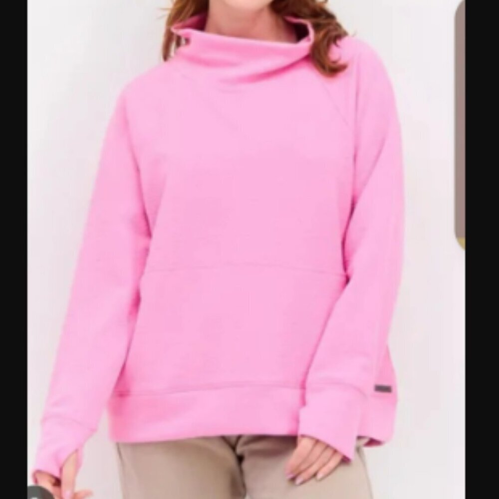 Nine West Active Bubble Gum Pink Pullover Sweatshirt Size 1X, Activewear